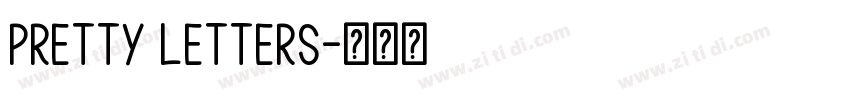 Pretty Letters字体转换